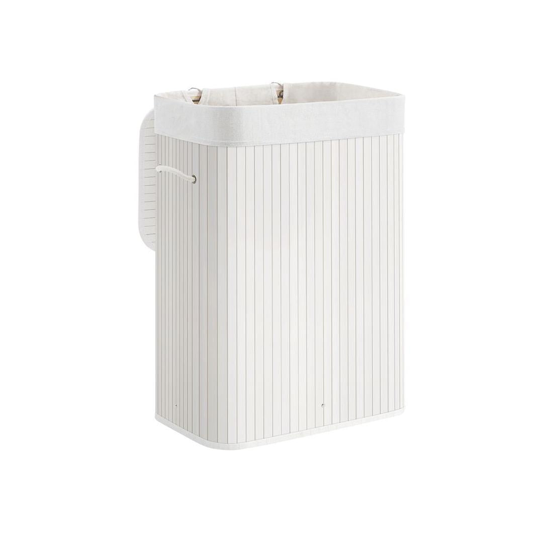 Opvouwbare Bamboe Wasmand van 72 Liter met Deksel – productweergave 1 | De Groot Living