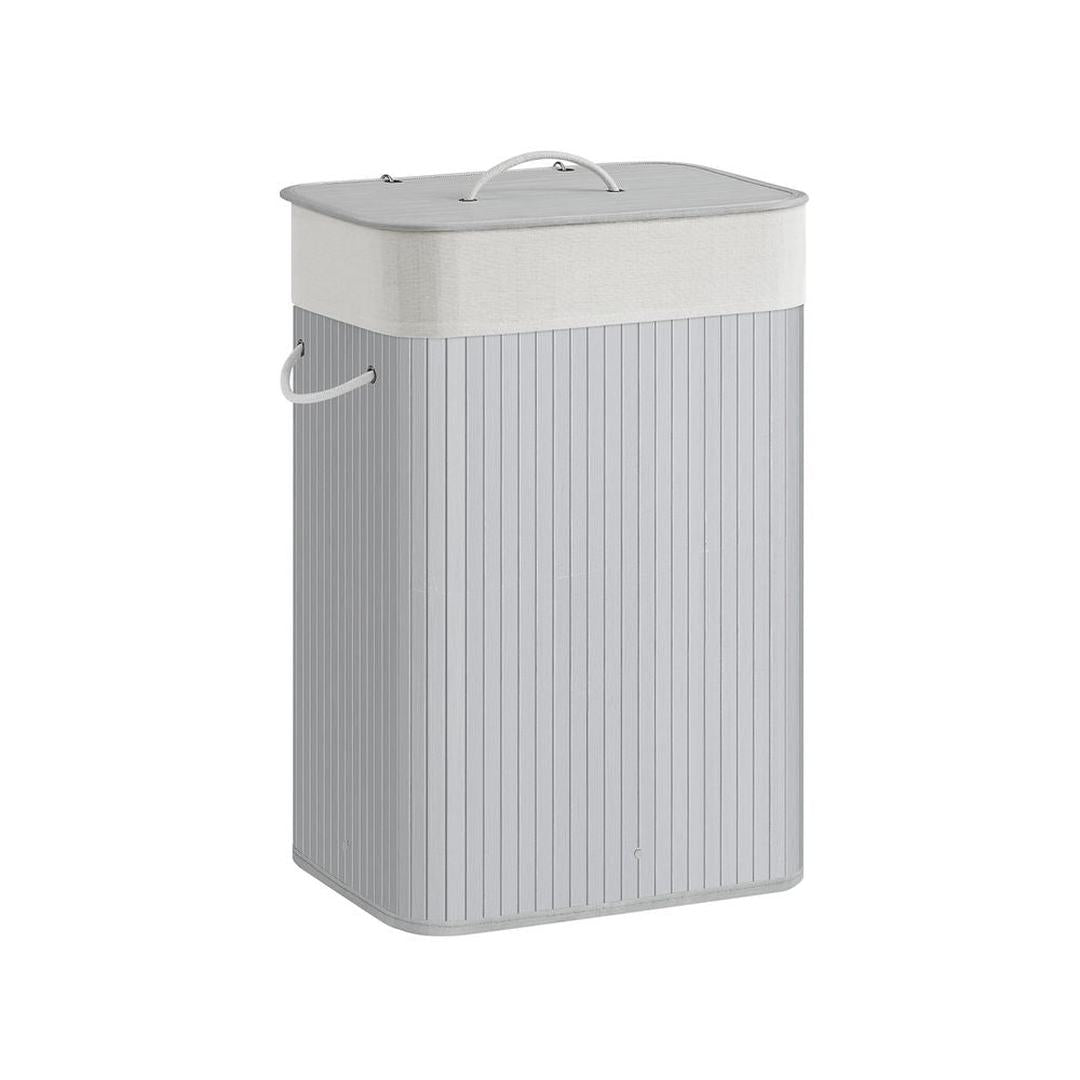 Opvouwbare Bamboe Wasmand van 72 Liter met Deksel – productweergave 8 | De Groot Living