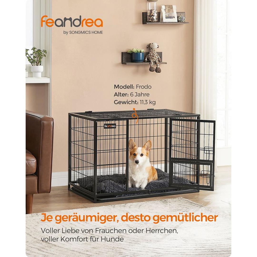 Opvouwbare Hondenbench met Metalen Constructie en Uitneembare Lade – productweergave 4 | De Groot Living