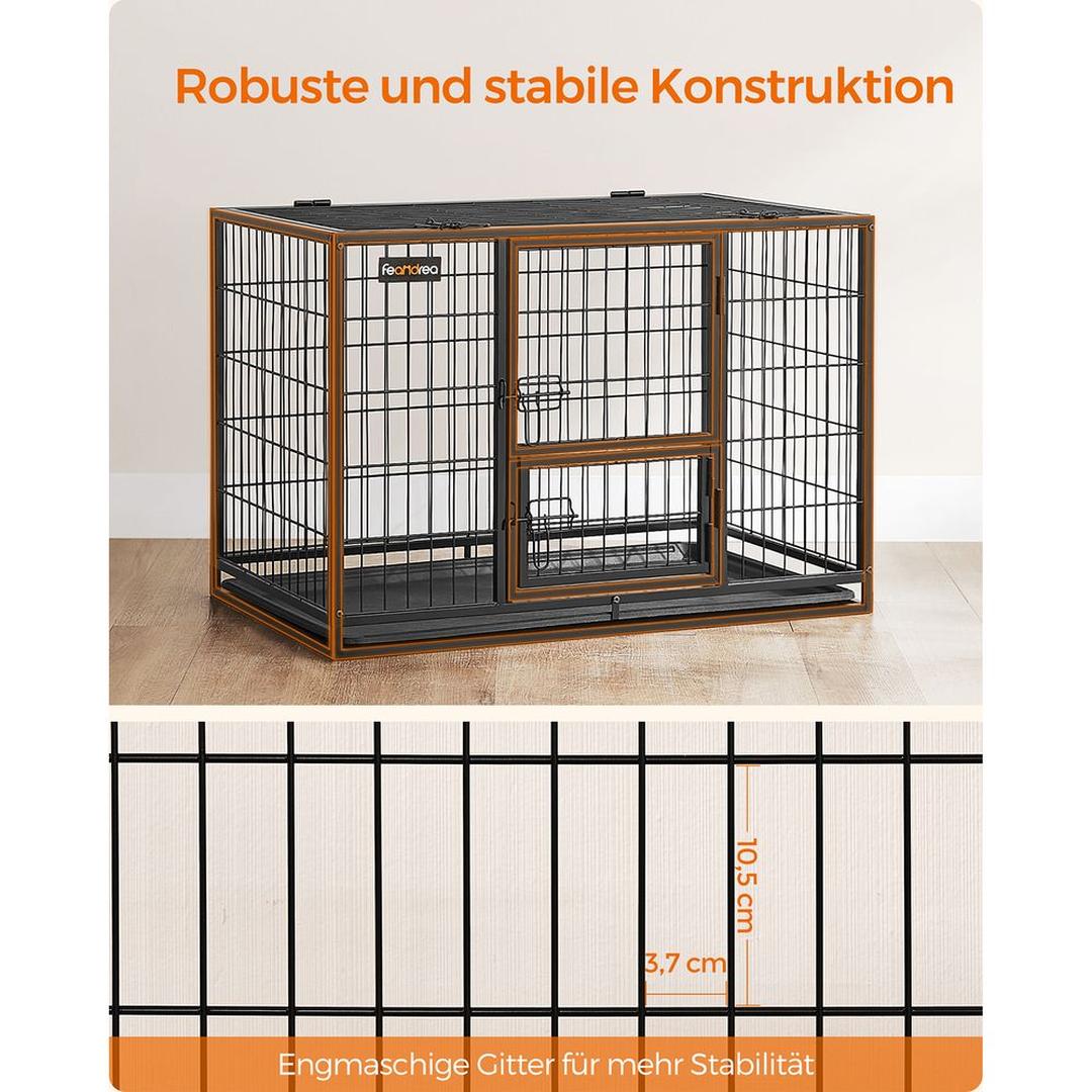 Opvouwbare Hondenbench met Metalen Constructie en Uitneembare Lade – productweergave 5 | De Groot Living
