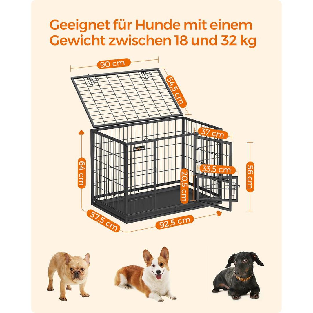 Opvouwbare Hondenbench met Metalen Constructie en Uitneembare Lade – productweergave 6 | De Groot Living