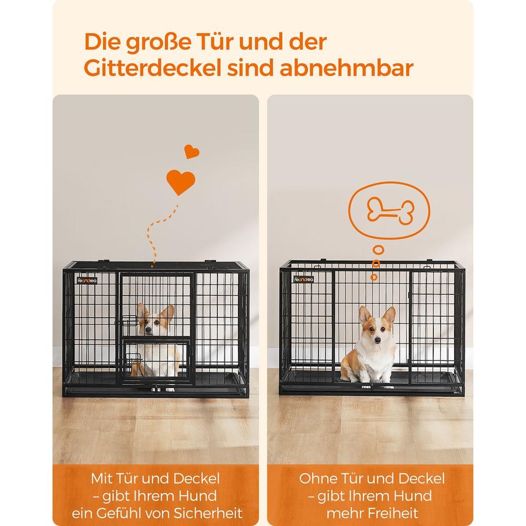 Opvouwbare Hondenbench met Metalen Constructie en Uitneembare Lade – productweergave 9 | De Groot Living