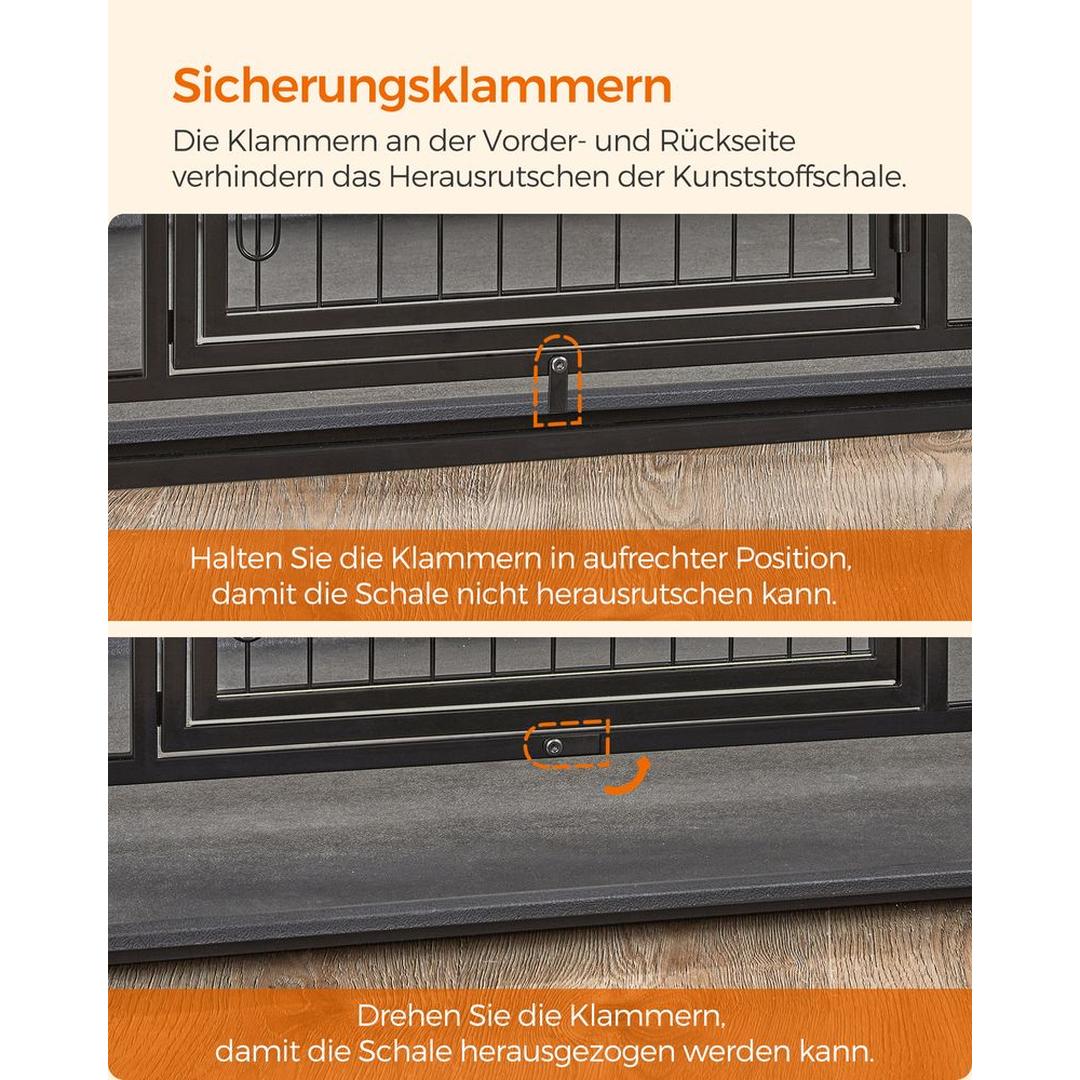 Opvouwbare Hondenbench met Metalen Constructie en Uitneembare Lade – productweergave 17 | De Groot Living
