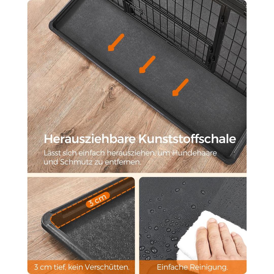 Opvouwbare Hondenbench met Metalen Constructie en Uitneembare Lade – productweergave 18 | De Groot Living