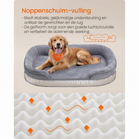 Orthopedische Hondenmand met Afneembare Hoes – productweergave 5 | De Groot Living
