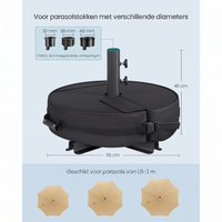 Parasolvoet met Gewichtszak – productweergave 8 | De Groot Living