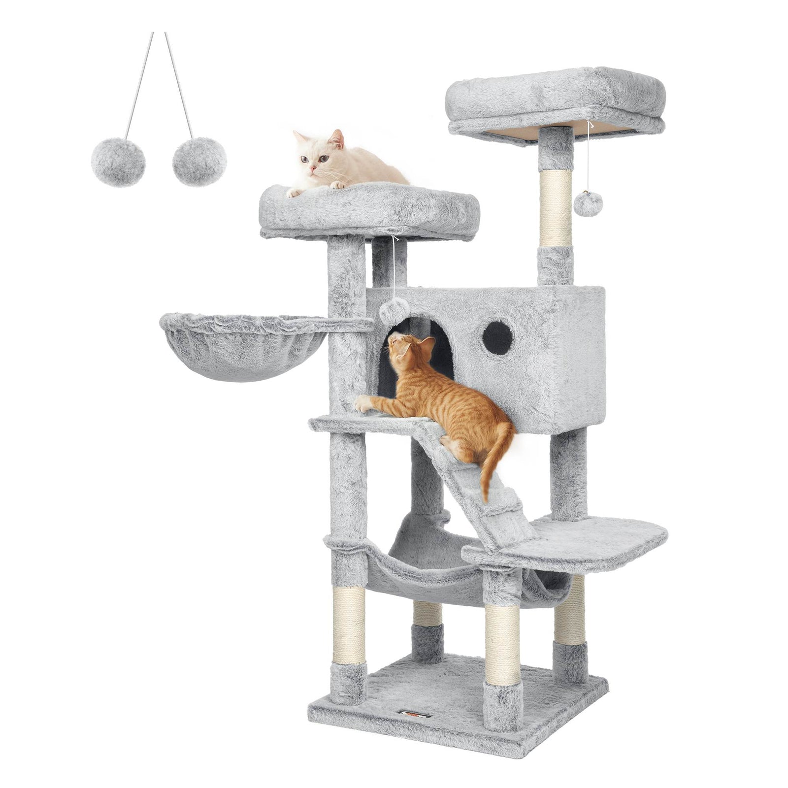 Pluche Kattenkrabpaal met Kattenhuisje – productweergave 2 | De Groot Living