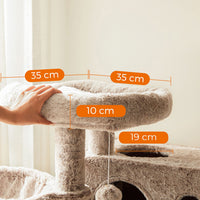 Pluche Kattenkrabpaal met Kattenhuisje – productweergave 11 | De Groot Living
