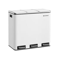 Prullenbak 54 Liter met 3 Vakken en Pedaal Voor Afvalscheiding – productweergave 5 | De Groot Living