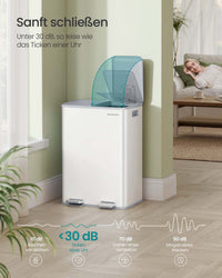 Prullenbak met 2 Compartimenten en Soft-close Deksel – productweergave 7 | De Groot Living