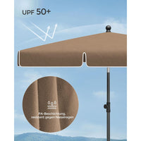 Rechthoekige Parasol Met UV-Bescherming en Verstelbare Hoogte – productweergave 5 | De Groot Living