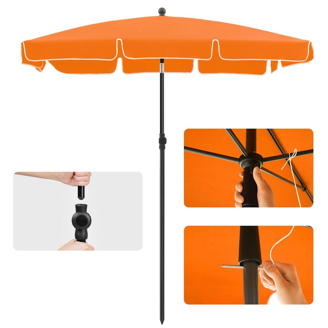 Rechthoekige Parasol Met UV-Bescherming en Verstelbare Hoogte – productweergave 11 | De Groot Living