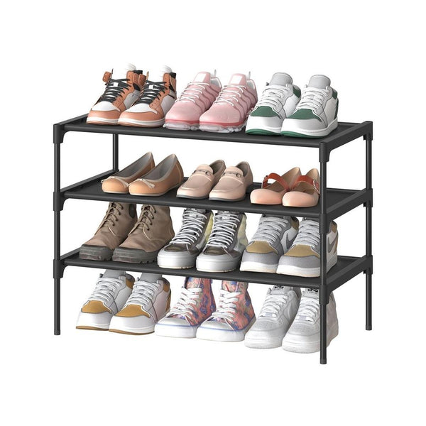 Ruimtebesparend Schoenenrek met Verstelbare Legplanken en Metalen Frame – productweergave 1 | De Groot Living