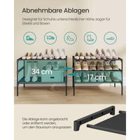 Ruimtebesparend Schoenenrek met Verstelbare Legplanken en Metalen Frame – productweergave 7 | De Groot Living