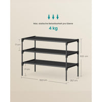 Ruimtebesparend Schoenenrek met Verstelbare Legplanken en Metalen Frame – productweergave 8 | De Groot Living