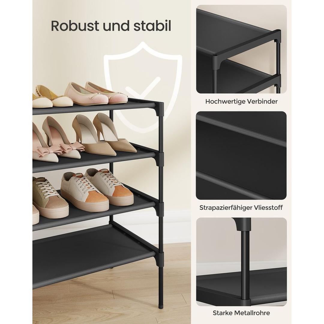 Ruimtebesparend Schoenenrek met Verstelbare Legplanken en Metalen Frame – productweergave 11 | De Groot Living