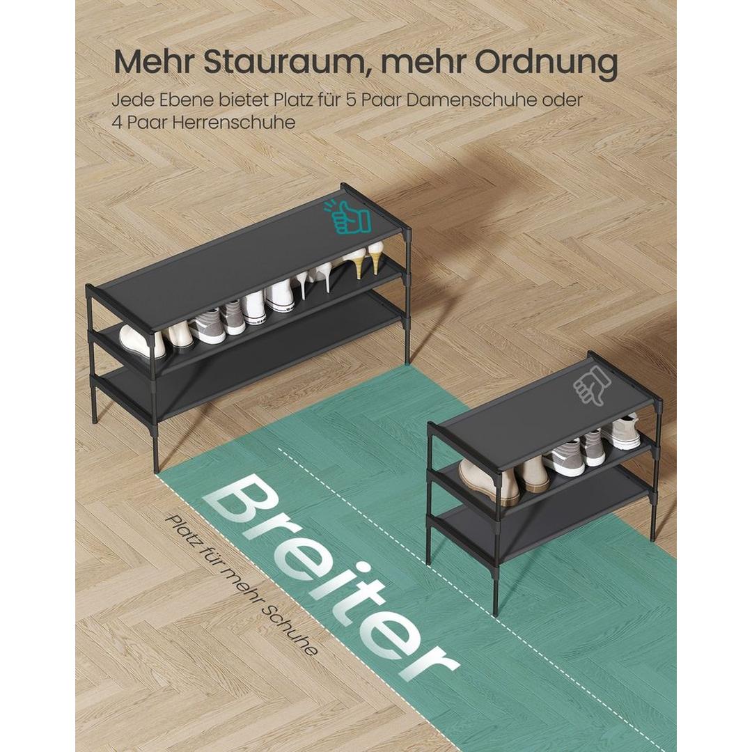 Ruimtebesparend Schoenenrek met Verstelbare Legplanken en Metalen Frame – productweergave 16 | De Groot Living