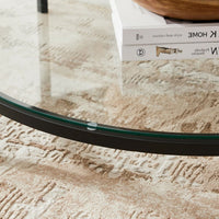 Salontafel met Glazen Blad en 2 Planken in Marmerlook – productweergave 24 | De Groot Living