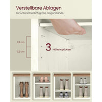 Schoenenbank met 6 Open Vakken en Verstelbare Planken in Rustieke Stijl – productweergave 15 | De Groot Living