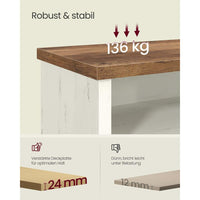 Schoenenbank met 6 Open Vakken en Verstelbare Planken in Rustieke Stijl – productweergave 17 | De Groot Living