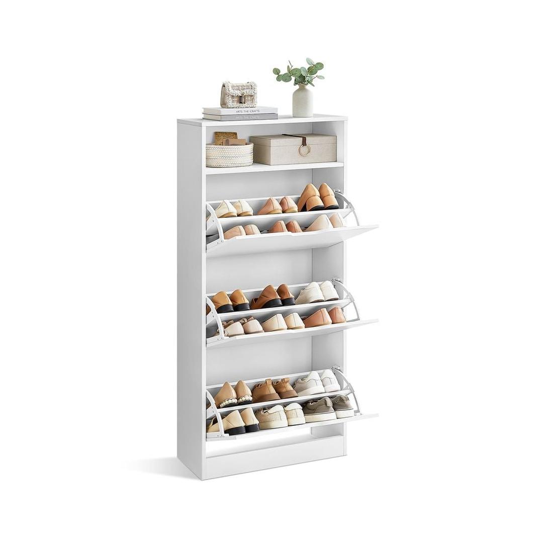 Schoenenkast met Open Vak en Verstelbare Schoenvakken Voor 14–18 Paar – productweergave 3 | De Groot Living
