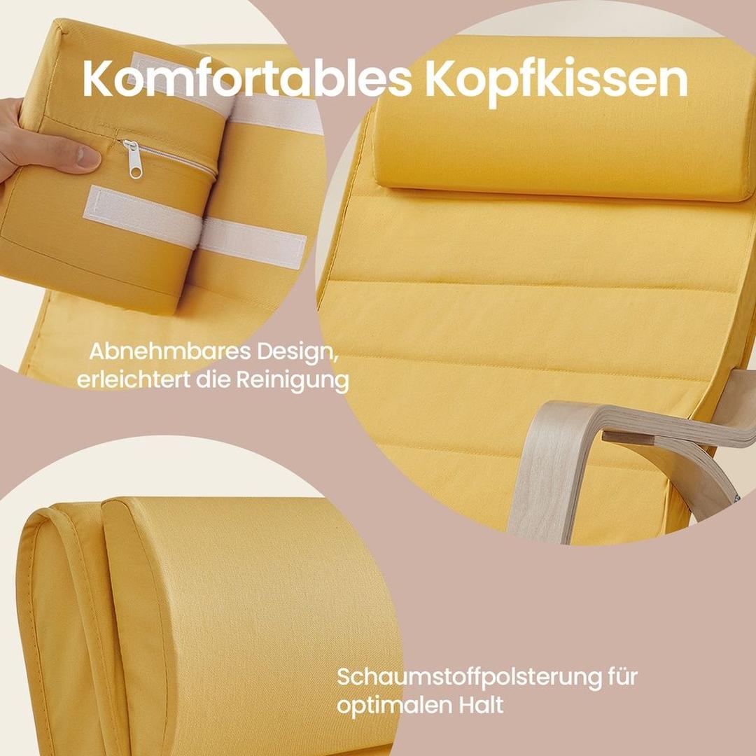 Schommelstoel met Verstelbare Voetensteun en Armleuningen Voor Woonkamer – productweergave 21 | De Groot Living