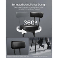 Set Van 2 Barkrukken met 360° Draaifunctie en Kunstleren Zitting – productweergave 9 | De Groot Living