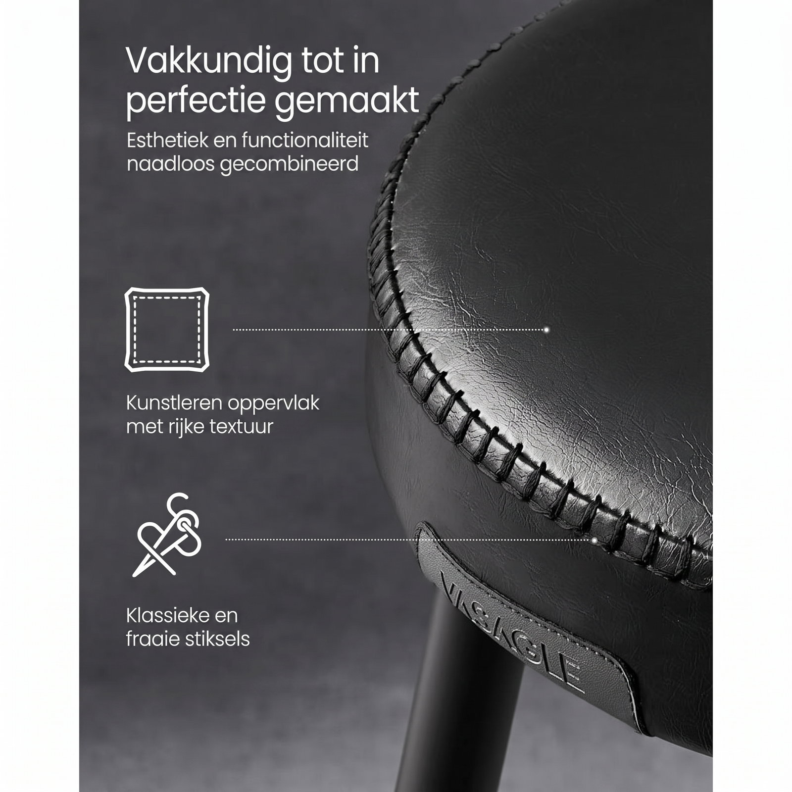 Set van 2 Barkrukken met Voetsteun – productweergave 10 | De Groot Living