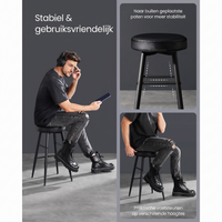 Set van 2 Barkrukken met Voetsteun – productweergave 14 | De Groot Living