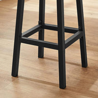Set Van 2 Barkrukken met Voetsteun en Metalen Frame Voor Keuken of Bar – productweergave 9 | De Groot Living