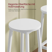 Set Van 2 Barkrukken met Voetsteun en Metalen Frame Voor Keuken of Bar – productweergave 24 | De Groot Living