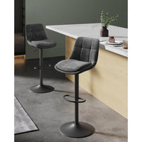 Set Van 2 Verstelbare Barstoelen met Rugleuning en 360° Draaifunctie – productweergave 3 | De Groot Living