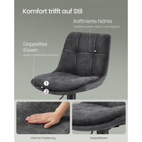 Set Van 2 Verstelbare Barstoelen met Rugleuning en 360° Draaifunctie – productweergave 5 | De Groot Living