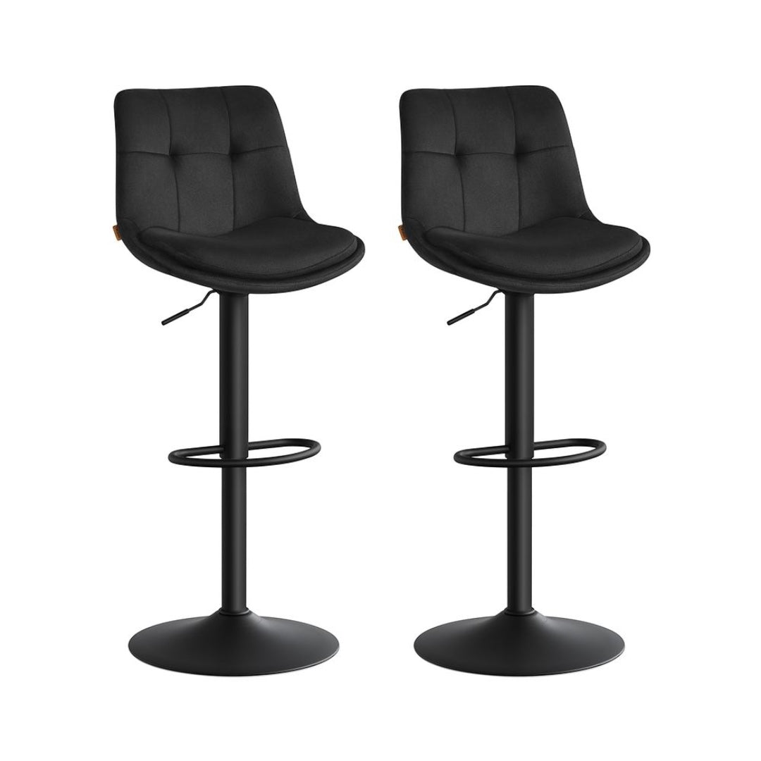 Set Van 2 Verstelbare Barstoelen met Rugleuning en 360° Draaifunctie – productweergave 9 | De Groot Living