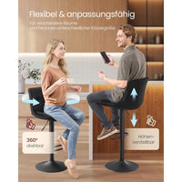 Set Van 2 Verstelbare Barstoelen met Rugleuning en 360° Draaifunctie – productweergave 12 | De Groot Living