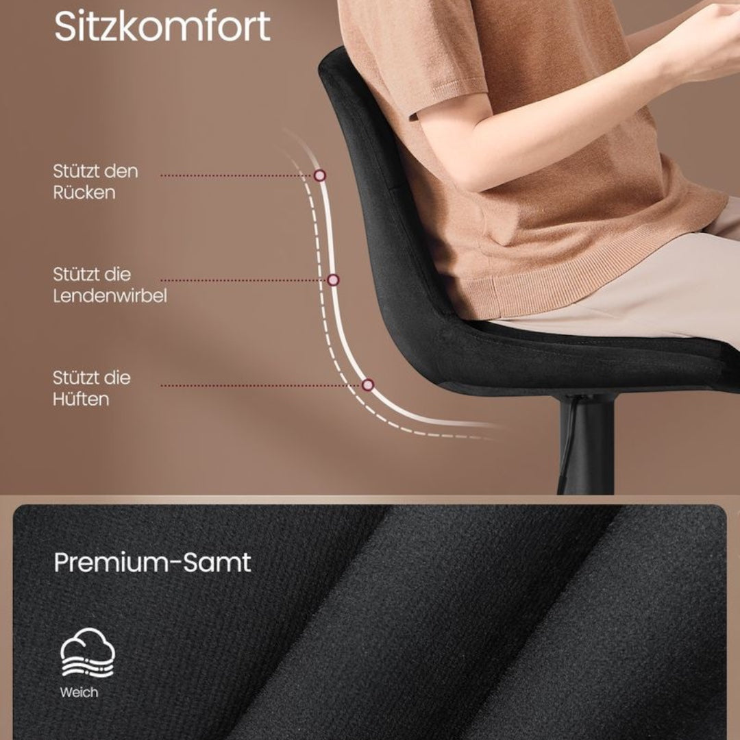 Set Van 2 Verstelbare Barstoelen met Rugleuning en 360° Draaifunctie – productweergave 13 | De Groot Living
