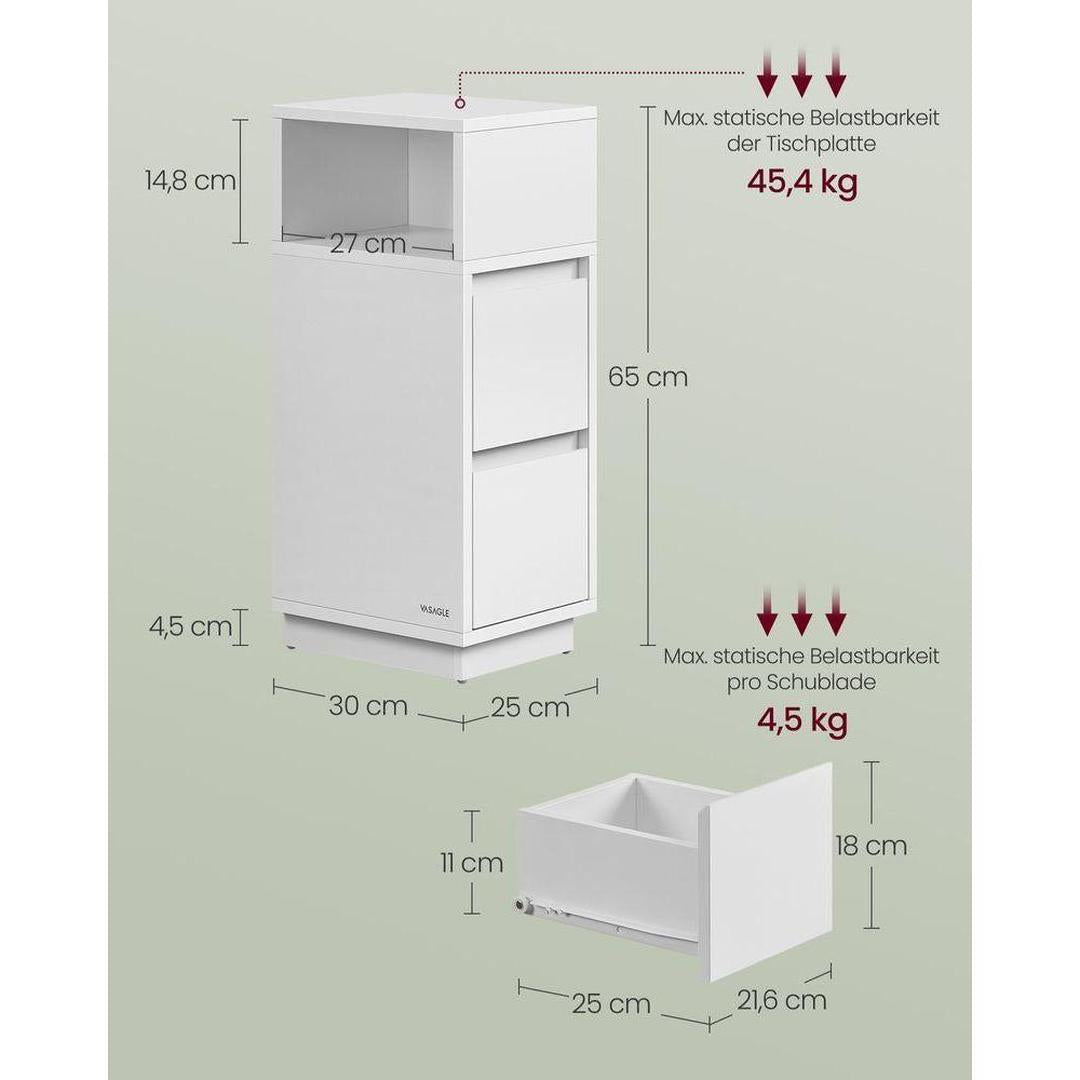 Smal Nachtkastje Met Open Vak Voor Slaapkamer Of Woonkamer – productweergave 7 | De Groot Living