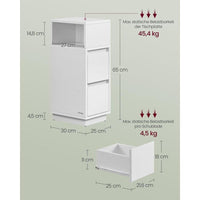 Smal Nachtkastje Met Open Vak Voor Slaapkamer Of Woonkamer – productweergave 7 | De Groot Living