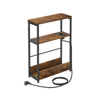 Smalle Bijzettafel met 3 Planken en Oplaadfunctie – productweergave 2 | De Groot Living