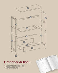 Smalle Bijzettafel met 3 Planken en Oplaadfunctie – productweergave 11 | De Groot Living