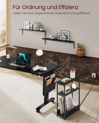 Smalle Bijzettafel met 3 Planken en Oplaadfunctie – productweergave 24 | De Groot Living
