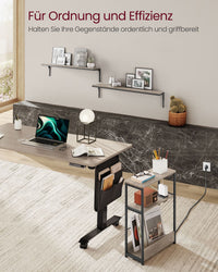 Smalle Bijzettafel met 3 Planken en Oplaadfunctie – productweergave 31 | De Groot Living
