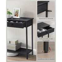 Smalle Sidetable met 2 Lades en Onderplank in Industriële Stijl – productweergave 13 | De Groot Living