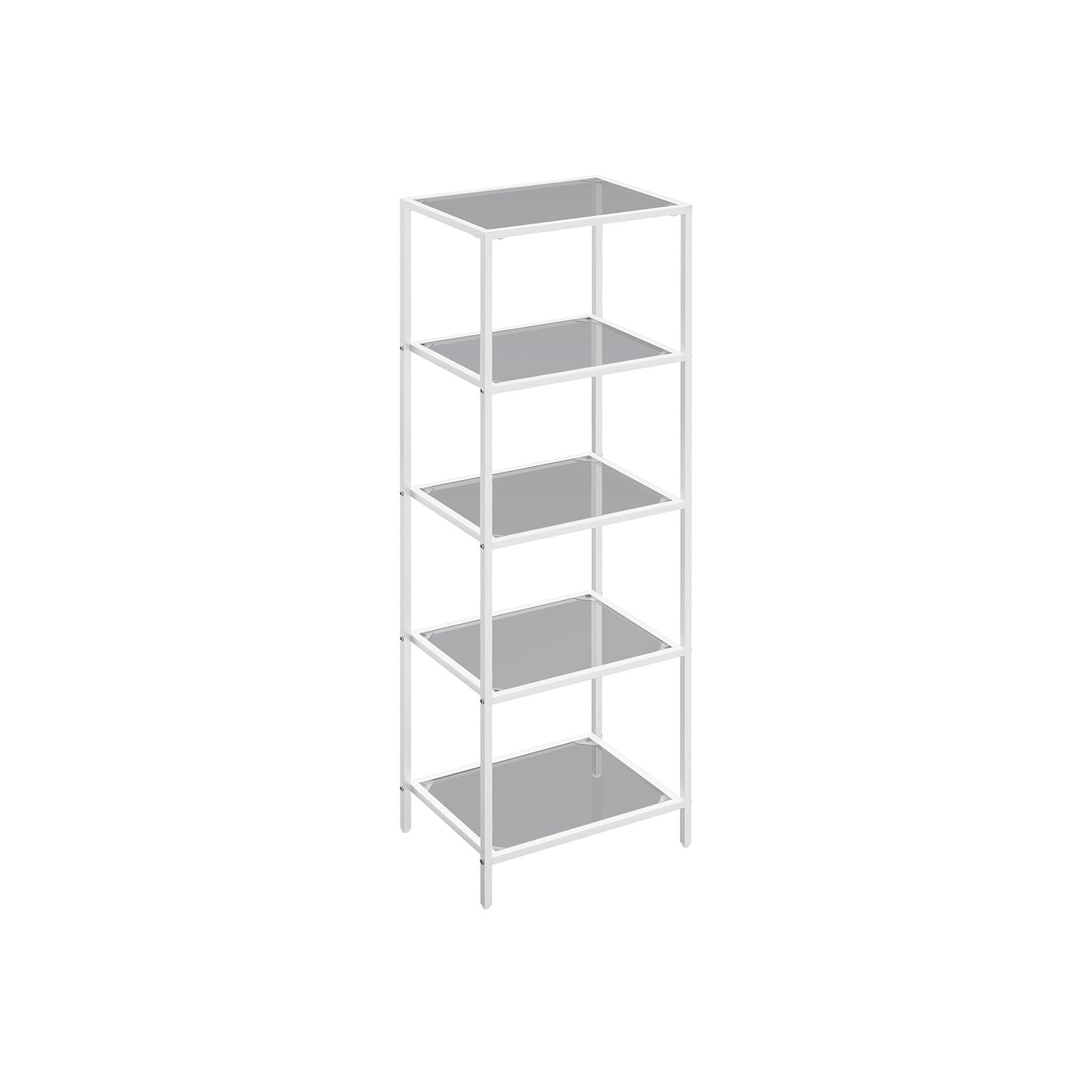 Smalle Stellingkast van Gehard Glas met Stalen Frame – productweergave 13 | De Groot Living