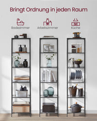 Smalle Stellingkast van Gehard Glas met Stalen Frame – productweergave 30 | De Groot Living