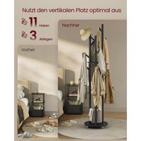 Staande Kapstok met Houten Planken – productweergave 4 | De Groot Living