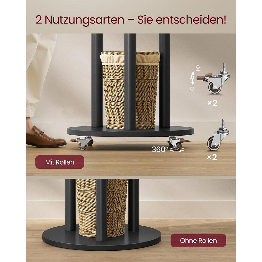 Staande Kapstok met Houten Planken – productweergave 5 | De Groot Living