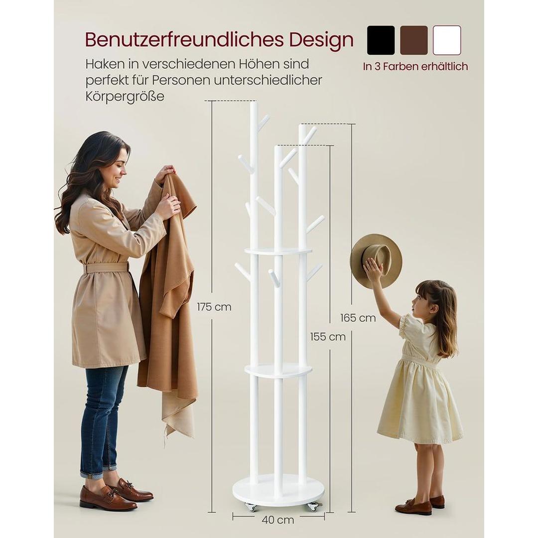 Staande Kapstok met Houten Planken – productweergave 7 | De Groot Living