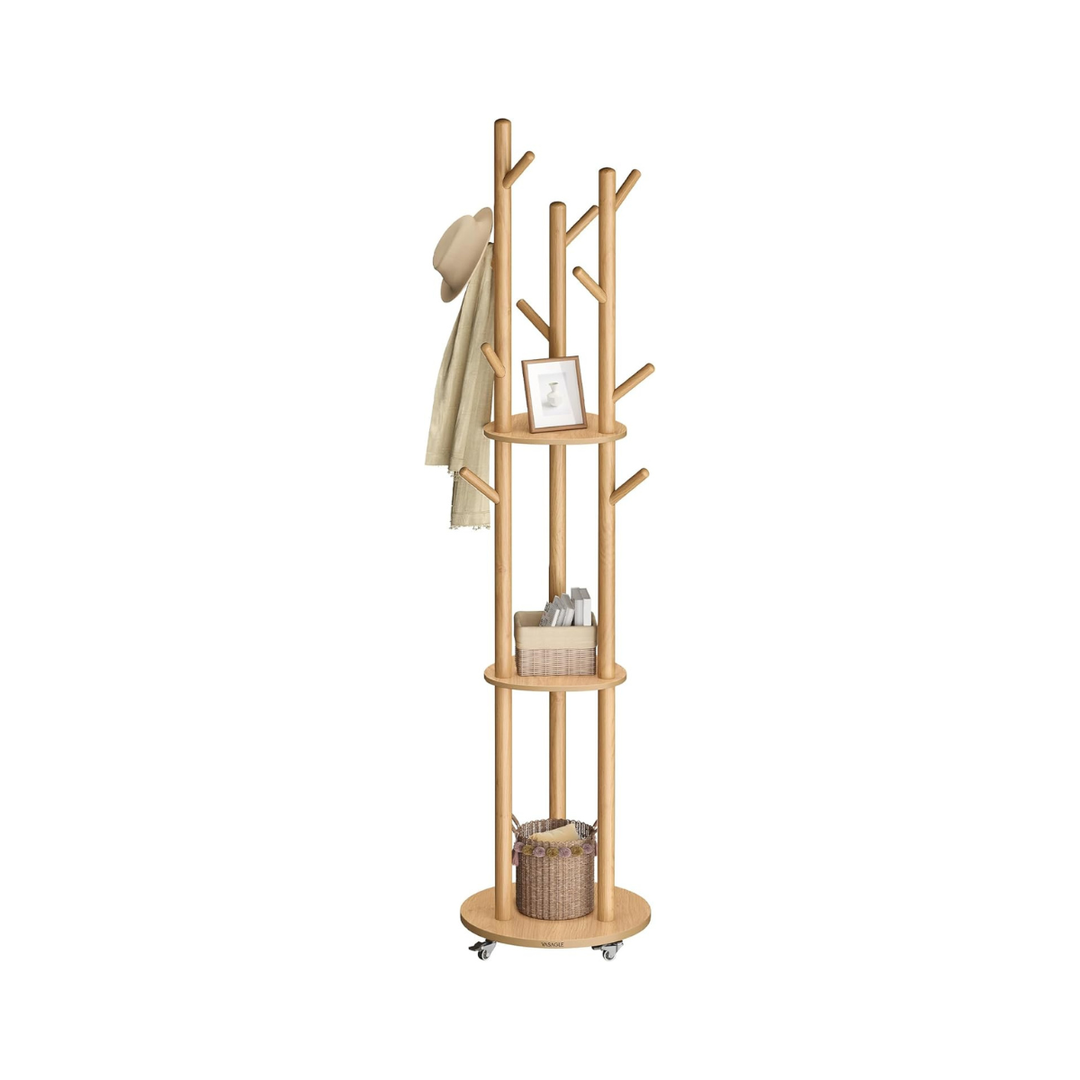 Staande Kapstok met Houten Planken – productweergave 8 | De Groot Living