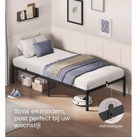 Stalen Bedframe met Verhoogd Onderbed – productweergave 4 | De Groot Living